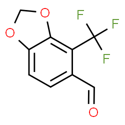 4-(三氟甲基)苯并[d][1,3]二氧戊环-5-甲醛结构式