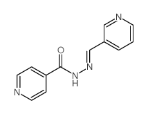 4-Pyridinecarboxylicacid, 2-(3-pyridinylmethylene)hydrazide Structure