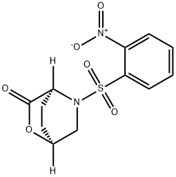 (1S,4S)-5-((2-nitrophenyl)sulfonyl)-2-oxa-5-azabicyclo[2.2.2]octan-3-one Structure