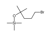 (5-bromo-2-methylpentan-2-yl)oxy-trimethylsilane结构式