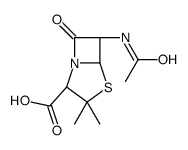 (2S,5R,6R)-6-acetamido-3,3-dimethyl-7-oxo-4-thia-1-azabicyclo[3.2.0]heptane-2-carboxylic acid Structure