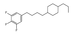 1,2,3-trifluoro-5-[4-(4-propylcyclohexyl)butyl]benzene Structure