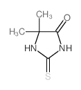 5,5-dimethyl-2-thioxoimidazolidin-4-one structure