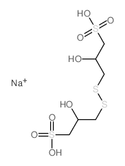 1-Propanesulfonic acid,3,3'-dithiobis[2-hydroxy-, disodium salt (8CI,9CI)结构式