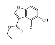 ethyl 4-chloro-5-hydroxy-2-methyl-1-benzofuran-3-carboxylate Structure