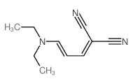 Propanedinitrile,2-[3-(diethylamino)-2-propen-1-ylidene]- Structure