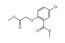 methyl 5-chloro-2-(2-methoxy-2-oxoethoxy)benzoate结构式