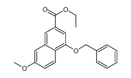 ethyl 7-methoxy-4-phenylmethoxynaphthalene-2-carboxylate Structure