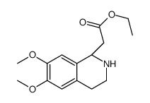 1-Isoquinolineacetic acid, 1,2,3,4-tetrahydro-6,7-dimethoxy-, ethyl ester, (1S)- picture