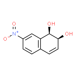 1,2-Naphthalenediol, 1,2-dihydro-7-nitro-, (1R,2S)- (9CI) Structure