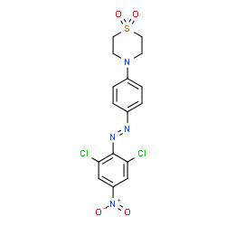 4-[4-[(2,6-dichloro-4-nitrophenyl)azo]phenyl]thiomorpholine 1,1-dioxide结构式