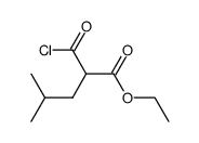 ethyl 2-(chlorocarbonyl)-4-methylpentanoate Structure