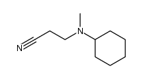 N-cyclohexyl-N-methyl-β-alanine nitrile结构式