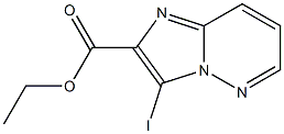 3-Iodo-imidazo[1,2-b]pyridazine-2-carboxylic acid ethyl ester Structure