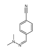 4-[(dimethylhydrazinylidene)methyl]benzonitrile Structure