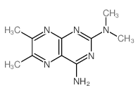 N,N,6,7-tetramethylpteridine-2,4-diamine Structure
