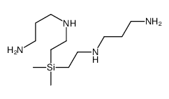 N'-[2-[2-(3-aminopropylamino)ethyl-dimethylsilyl]ethyl]propane-1,3-diamine结构式