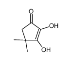 2,3-dihydroxy-4,4-dimethylcyclopent-2-en-1-one结构式