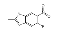 Benzothiazole, 5-fluoro-2-methyl-6-nitro- (9CI) structure