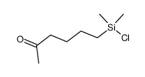 6-Chlorodimethylsilanyl-hexan-2-on结构式