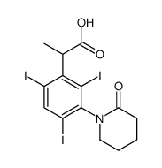 2-[3-(2-Oxopiperidino)-2,4,6-triiodophenyl]propionic acid sodium salt picture