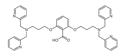 2,6-bis[3-[bis(pyridin-2-ylmethyl)amino]propoxy]benzoic acid Structure