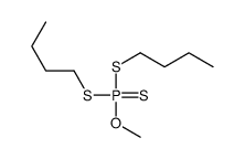 bis(butylsulfanyl)-methoxy-sulfanylidene-λ5-phosphane Structure