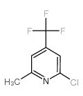 2-氯-6-甲基-4-(三氟甲基)吡啶结构式