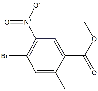 4-Bromo-2-methyl-5-nitro-benzoic acid methyl ester结构式