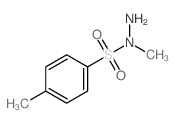 Benzenesulfonicacid, 4-methyl-, 1-methylhydrazide结构式