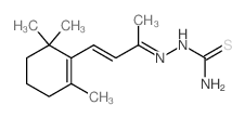 Hydrazinecarbothioamide,2-[1-methyl-3-(2,6,6-trimethyl-1-cyclohexen-1-yl)-2-propen-1-ylidene]- structure