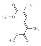 2,4-Hexadienedioicacid, 2,5-dimethyl-, 1,6-dimethyl ester, (2E,4E)-结构式