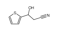 β-Hydroxy-2-thiophenepropanenitrile structure