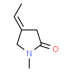 2-Pyrrolidinone,4-ethylidene-1-methyl-,(4E)-(9CI)结构式