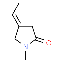 2-Pyrrolidinone,4-ethylidene-1-methyl-,(4E)-(9CI) Structure