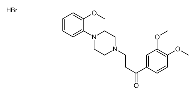 1-(3,4-dimethoxyphenyl)-3-[4-(2-methoxyphenyl)piperazin-1-yl]propan-1-one,hydrobromide Structure