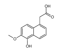 2-(5-Hydroxy-6-Methoxynaphthalen-1-yl)acetic acid结构式