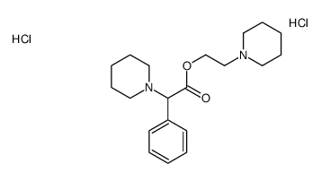 1-(alpha-(2-piperidinioethoxycarbonyl)benzyl)piperidinium dichloride Structure