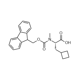 Fmoc-N-methyl-(S)-3-Cyclobutylalanine Structure
