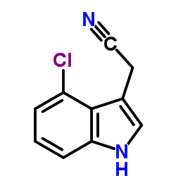 (4-Chloro-1H-indol-3-yl)acetonitrile Structure