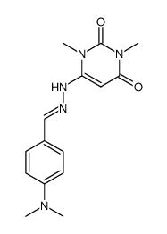 4-dimethylamino-benzaldehyde (1,3-dimethyl-2,6-dioxo-1,2,3,6-tetrahydro-pyrimidin-4-yl)-hydrazone结构式