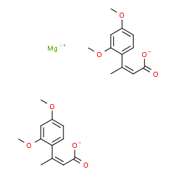 magnesium 3-(2,4-dimethoxyphenyl)-2-butenoate结构式