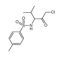 N-p-tosyl-L-valine Structure