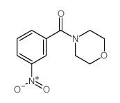 Methanone,4-morpholinyl(3-nitrophenyl)- Structure