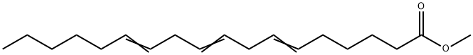 6,9,12-Octadecatrienoic acid methyl ester structure