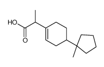 Propanoic acid, 2-(4-(1-methylcyclopentyl)-1-cyclohexen-1-yl)- Structure