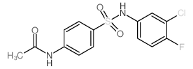 4-(3-Chloro-4-fluorophenylsulfamoyl)acetanilide Structure