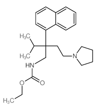 Carbamic acid,[2-isopropyl-2-(1-naphthyl)-4-(1-pyrrolidinyl)butyl]-, ethyl ester (8CI) picture