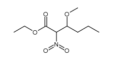 ethyl 3-methoxy-2-nitrohexanoate Structure