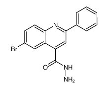 6-bromo-2-phenyl-quinoline-4-carboxylic acid hydrazide Structure